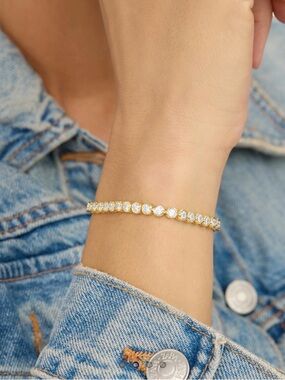 Melinda Maria Baroness Tennis Bracelet 3mm 6.5”